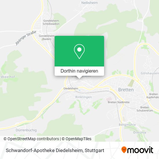 Schwandorf-Apotheke Diedelsheim Karte