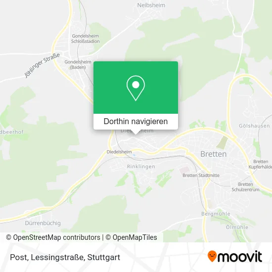 Post, Lessingstraße Karte