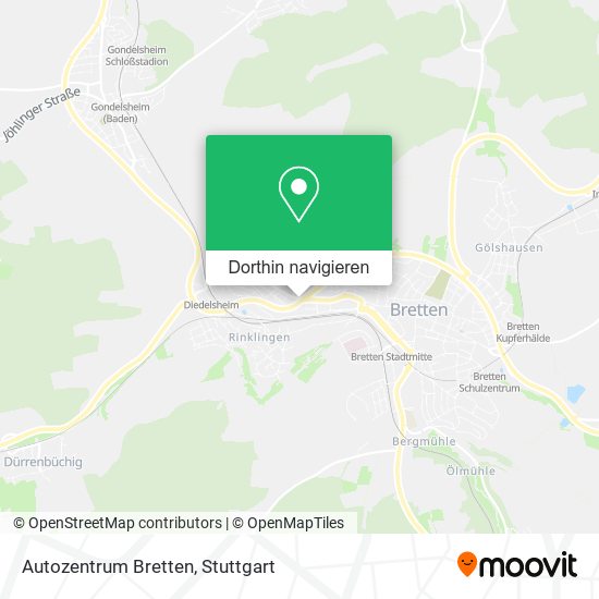 Autozentrum Bretten Karte