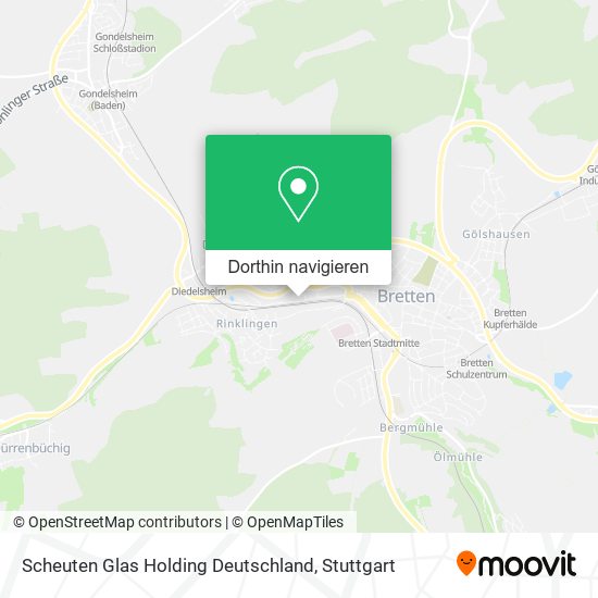 Scheuten Glas Holding Deutschland Karte
