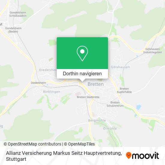 Allianz Versicherung Markus Seitz Hauptvertretung Karte