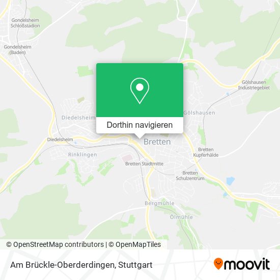 Am Brückle-Oberderdingen Karte