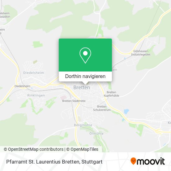 Pfarramt St. Laurentius Bretten Karte