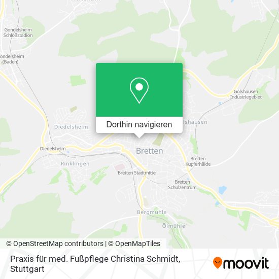Praxis für med. Fußpflege Christina Schmidt Karte