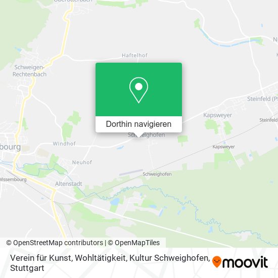 Verein für Kunst, Wohltätigkeit, Kultur Schweighofen Karte