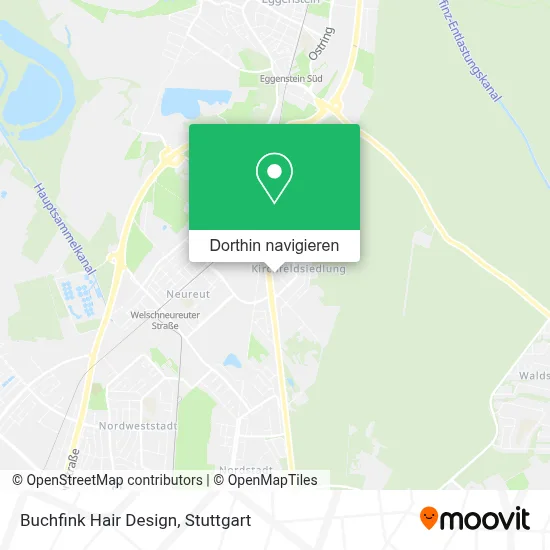 Buchfink Hair Design Karte