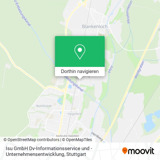 Isu GmbH Dv-Informationsservice und -Unternehmensentwicklung Karte