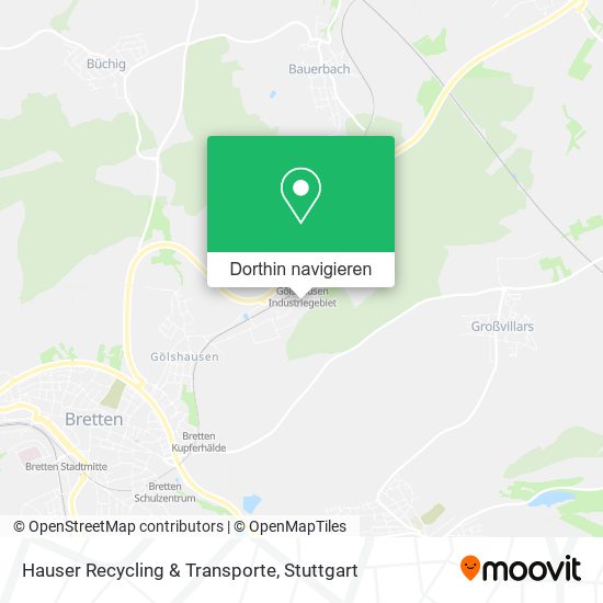 Hauser Recycling & Transporte Karte