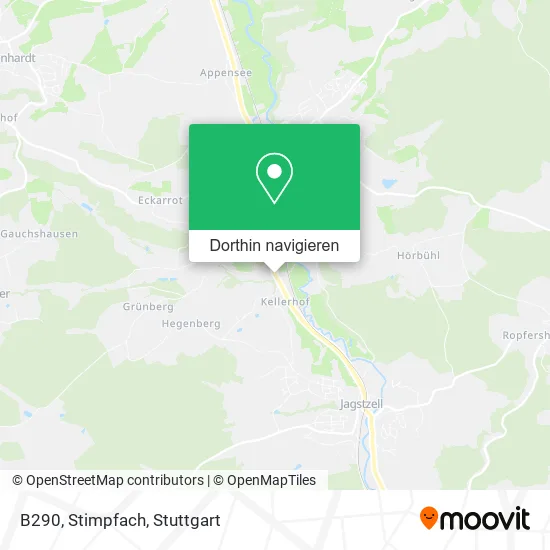 B290, Stimpfach Karte