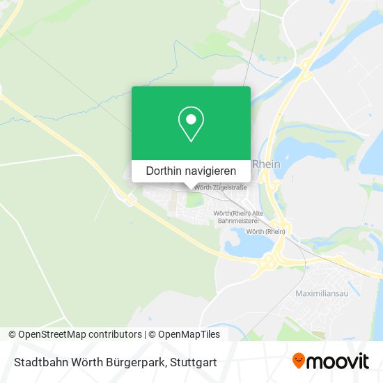 Stadtbahn Wörth Bürgerpark Karte