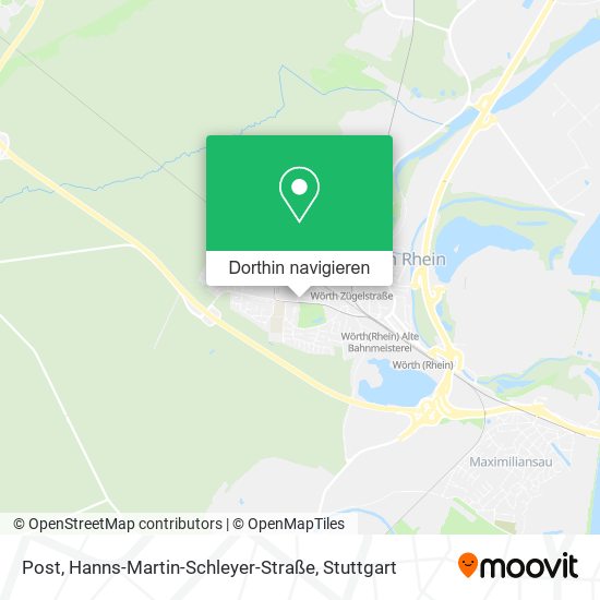 Post, Hanns-Martin-Schleyer-Straße Karte
