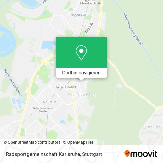 Radsportgemeinschaft Karlsruhe Karte