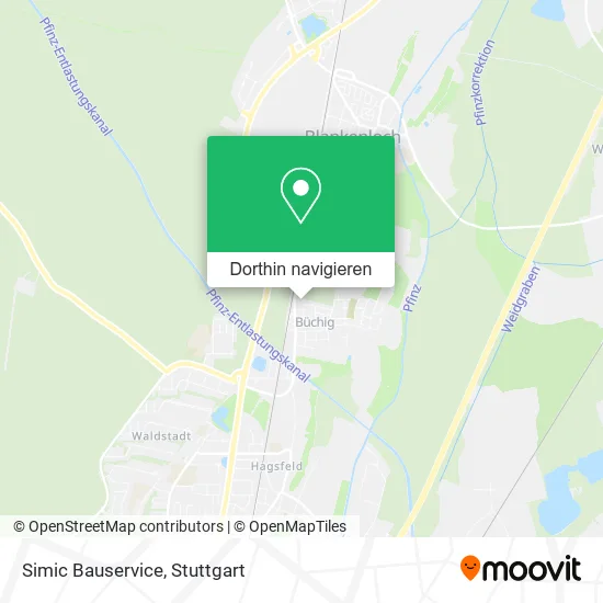 Simic Bauservice Karte