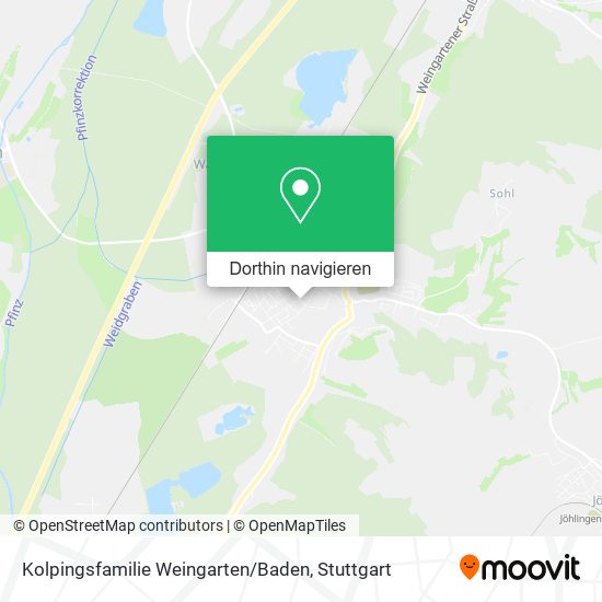 Kolpingsfamilie Weingarten / Baden Karte