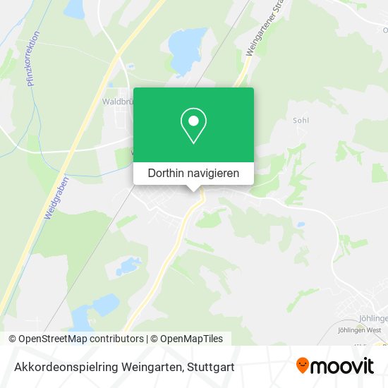 Akkordeonspielring Weingarten Karte