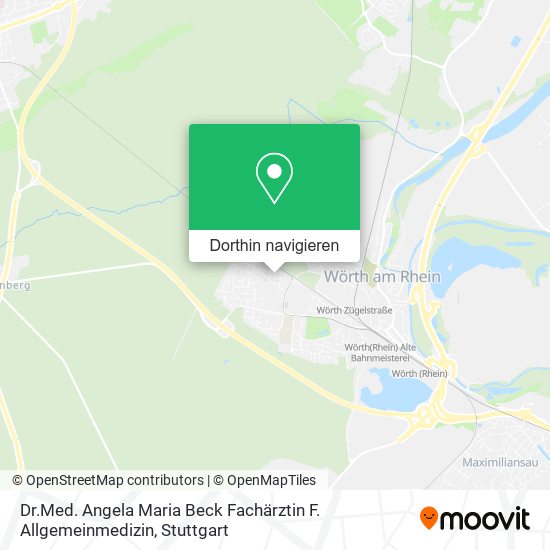 Dr.Med. Angela Maria Beck Fachärztin F. Allgemeinmedizin Karte