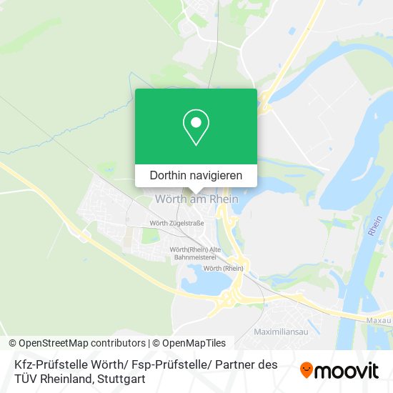 Kfz-Prüfstelle Wörth/ Fsp-Prüfstelle/ Partner des TÜV Rheinland Karte
