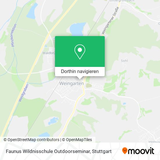 Faunus Wildnisschule Outdoorseminar Karte