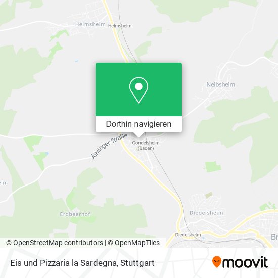 Eis und Pizzaria la Sardegna Karte
