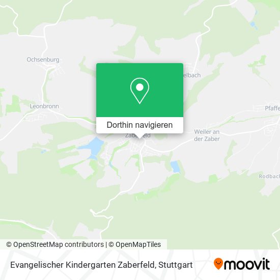 Evangelischer Kindergarten Zaberfeld Karte