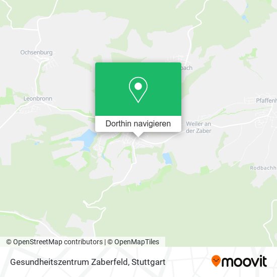 Gesundheitszentrum Zaberfeld Karte