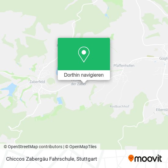 Chiccos Zabergäu Fahrschule Karte
