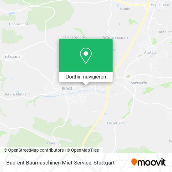 Baurent Baumaschinen Miet-Service Karte