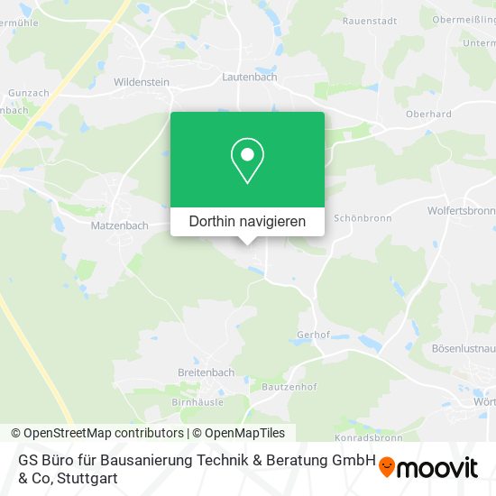 GS Büro für Bausanierung Technik & Beratung GmbH & Co Karte