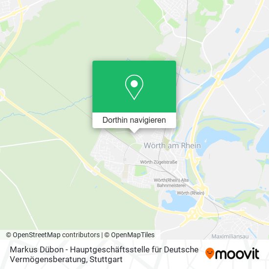 Markus Dübon - Hauptgeschäftsstelle für Deutsche Vermögensberatung Karte