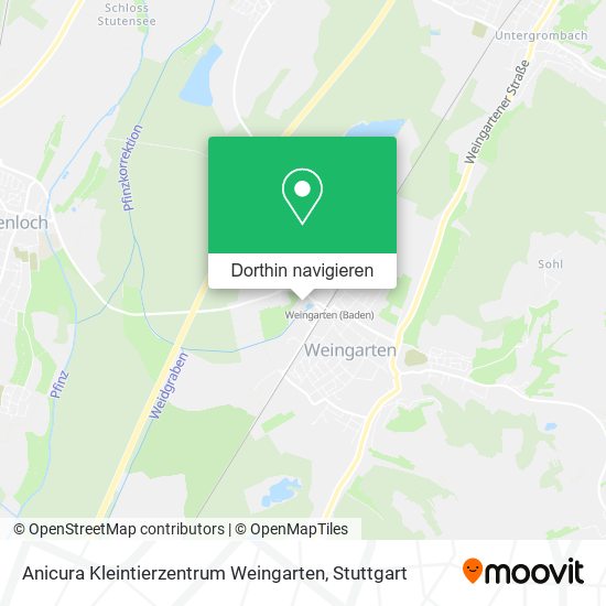 Anicura Kleintierzentrum Weingarten Karte