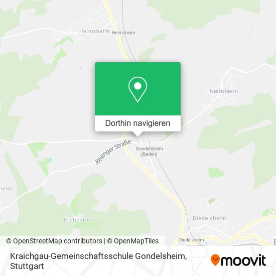 Kraichgau-Gemeinschaftsschule Gondelsheim Karte