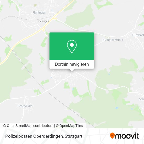 Polizeiposten Oberderdingen Karte