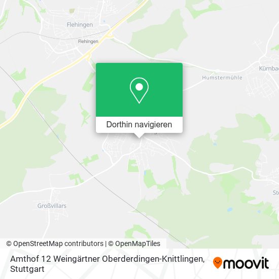 Amthof 12 Weingärtner Oberderdingen-Knittlingen Karte