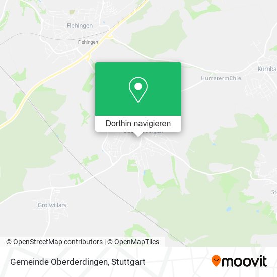 Gemeinde Oberderdingen Karte