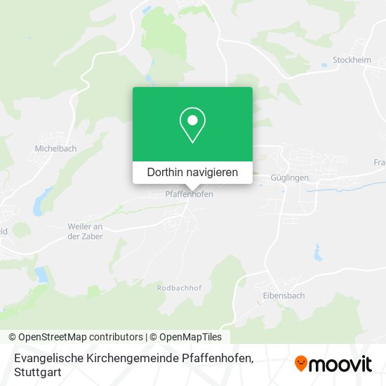 Evangelische Kirchengemeinde Pfaffenhofen Karte