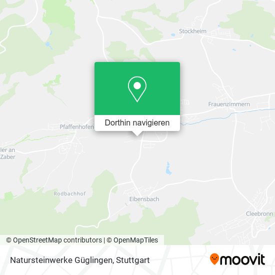 Natursteinwerke Güglingen Karte