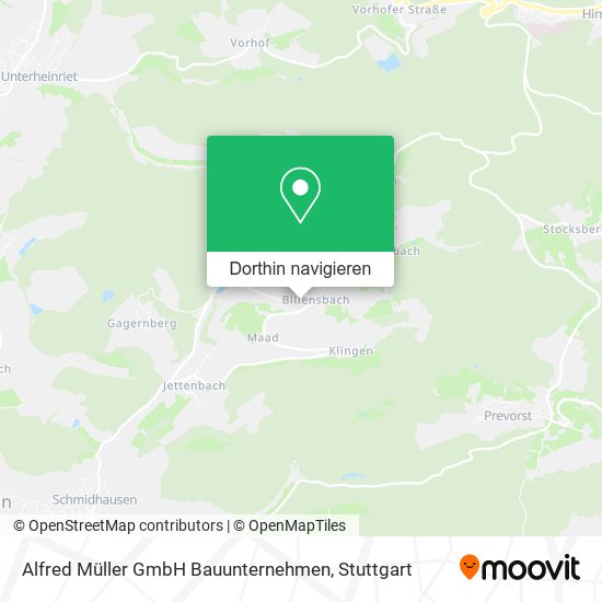 Alfred Müller GmbH Bauunternehmen Karte