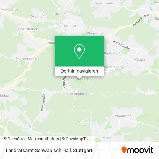 Landratsamt Schwäbisch Hall Karte