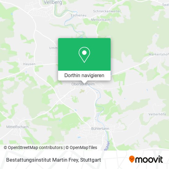 Bestattungsinstitut Martin Frey Karte