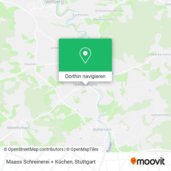 Maass Schreinerei + Küchen Karte