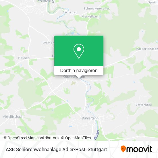 ASB Seniorenwohnanlage Adler-Post Karte
