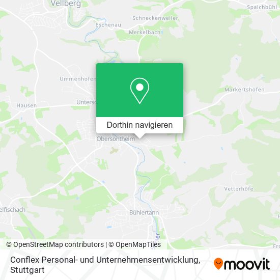 Conflex Personal- und Unternehmensentwicklung Karte