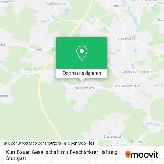 Kurt Bauer, Gesellschaft mit Beschänkter Haftung Karte