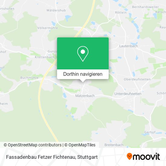 Fassadenbau Fetzer Fichtenau Karte
