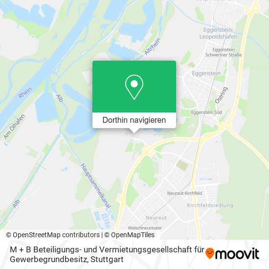 M + B Beteiligungs- und Vermietungsgesellschaft für Gewerbegrundbesitz Karte
