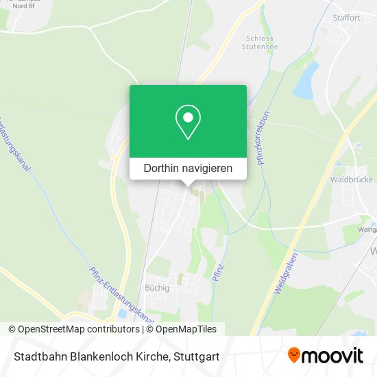 Stadtbahn Blankenloch Kirche Karte