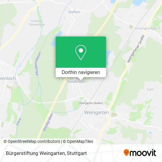 Bürgerstiftung Weingarten Karte