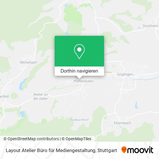Layout Atelier Büro für Mediengestaltung Karte