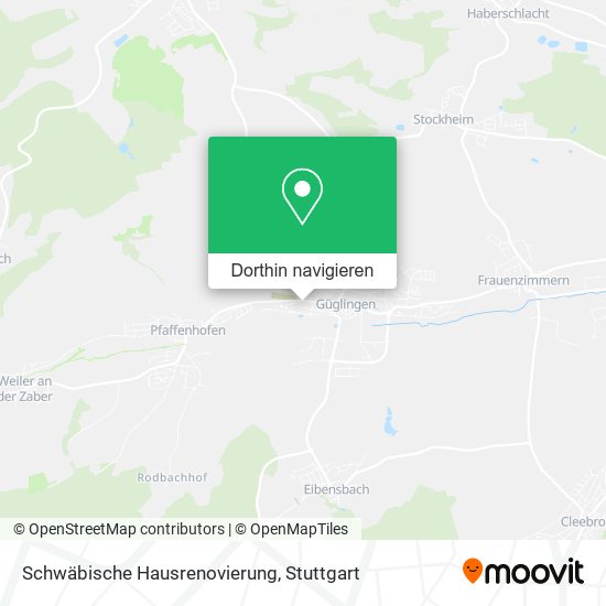Schwäbische Hausrenovierung Karte