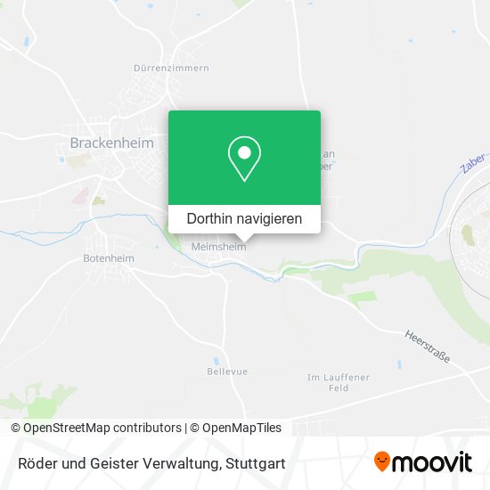 Röder und Geister Verwaltung Karte